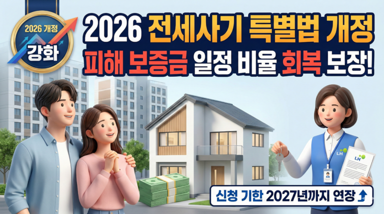 🏠 2026년 전세사기 피해지원 특별법: 핵심 혜택과 신청 가이드 총정리 💰