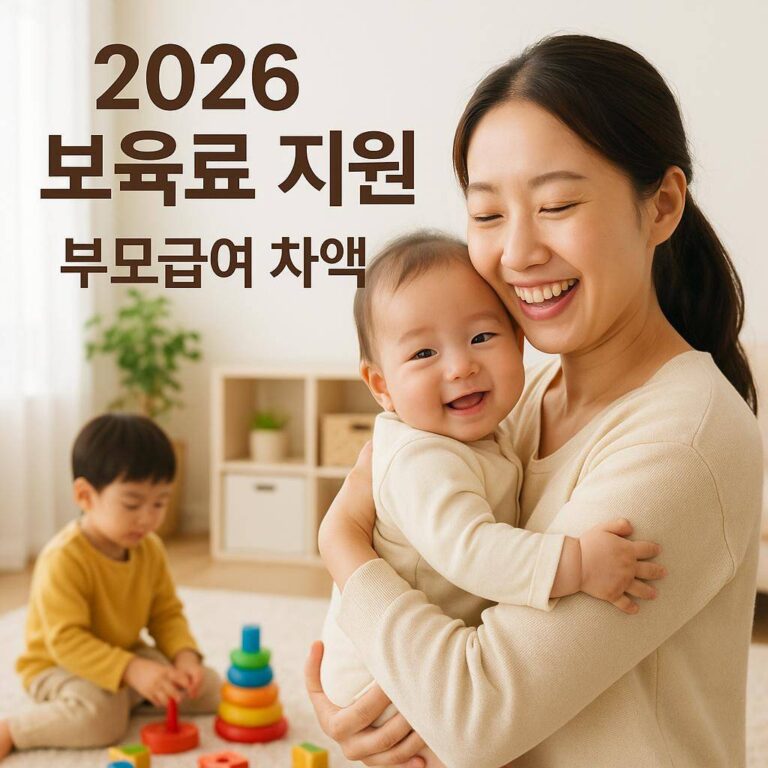 2026년 어린이집 보육료