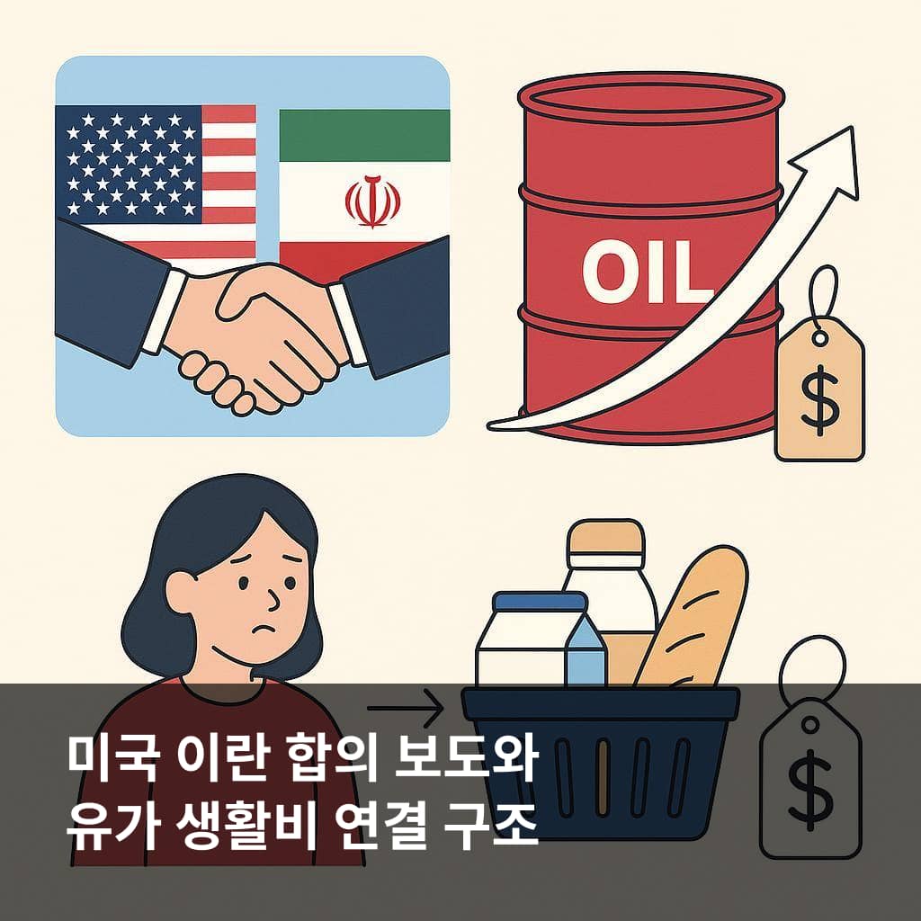 미국 이란 종전합의 유가 보도와 국내 생활비 연결 흐름 설명
