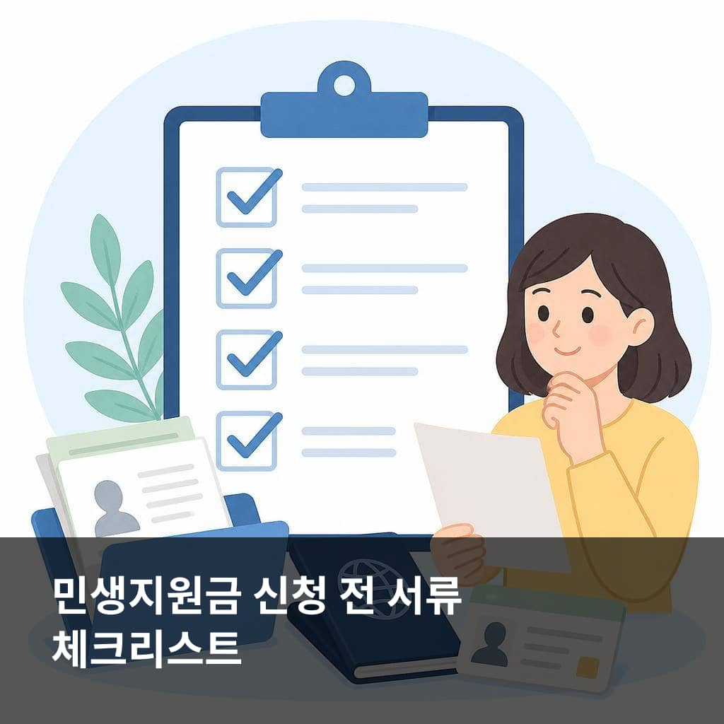 2026 민생지원금 3차 신청 전 준비 서류와 접수 체크리스트를 보여주는 이미지