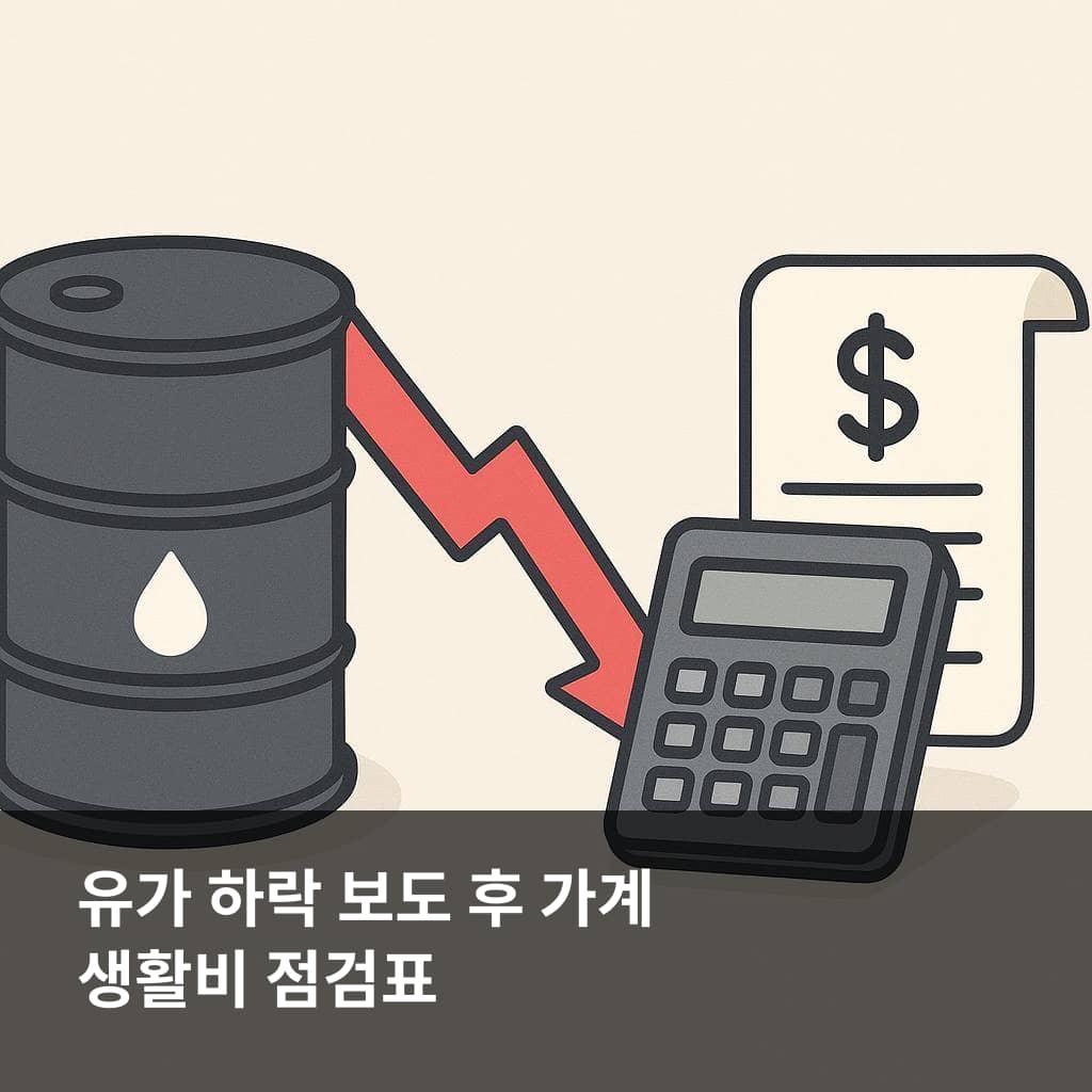 미국 이란 종전합의 유가 하락 보도 후 가계 생활비 점검 항목