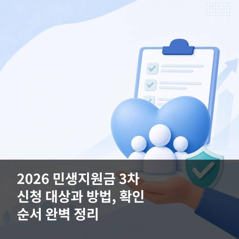 2026 민생지원금 3차 신청