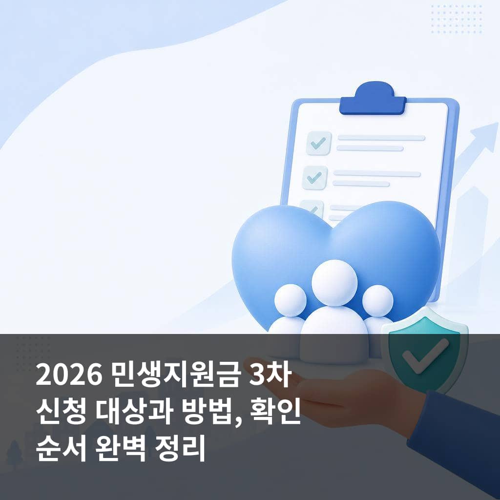 2026 민생지원금 3차 신청
