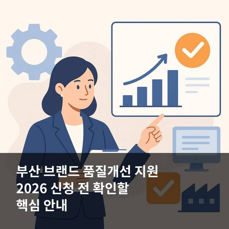 부산 브랜드 품질개선 지원