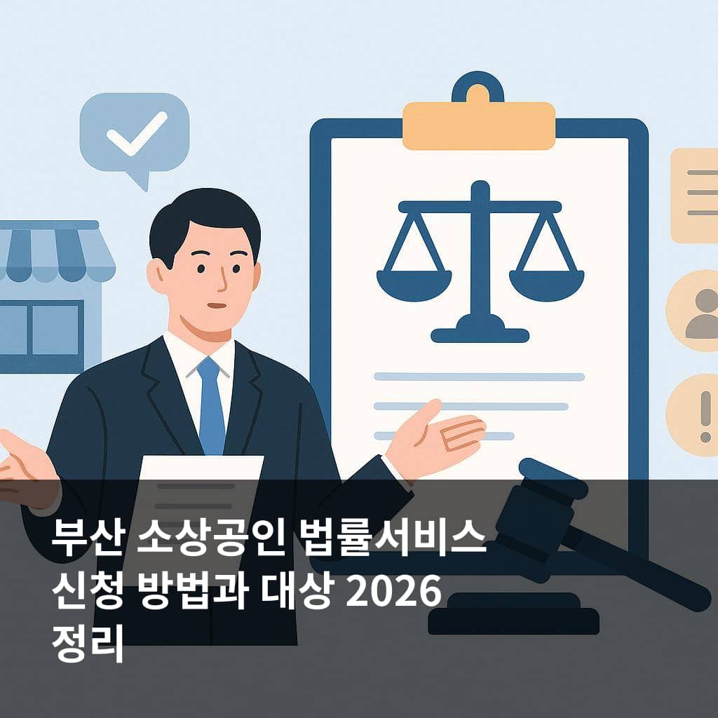 부산 소상공인 법률서비스 신청