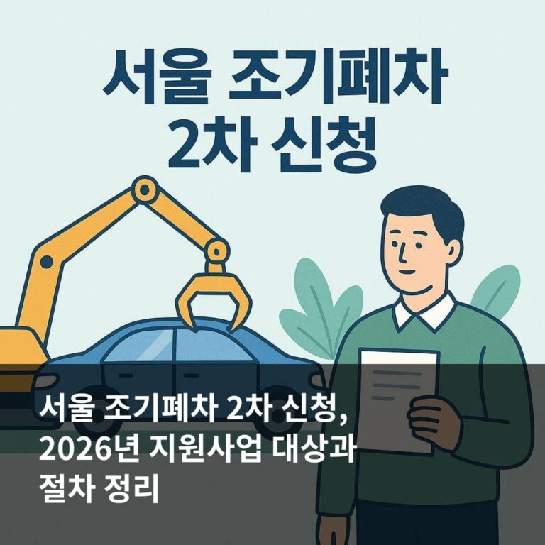 서울 조기폐차 2차 신청