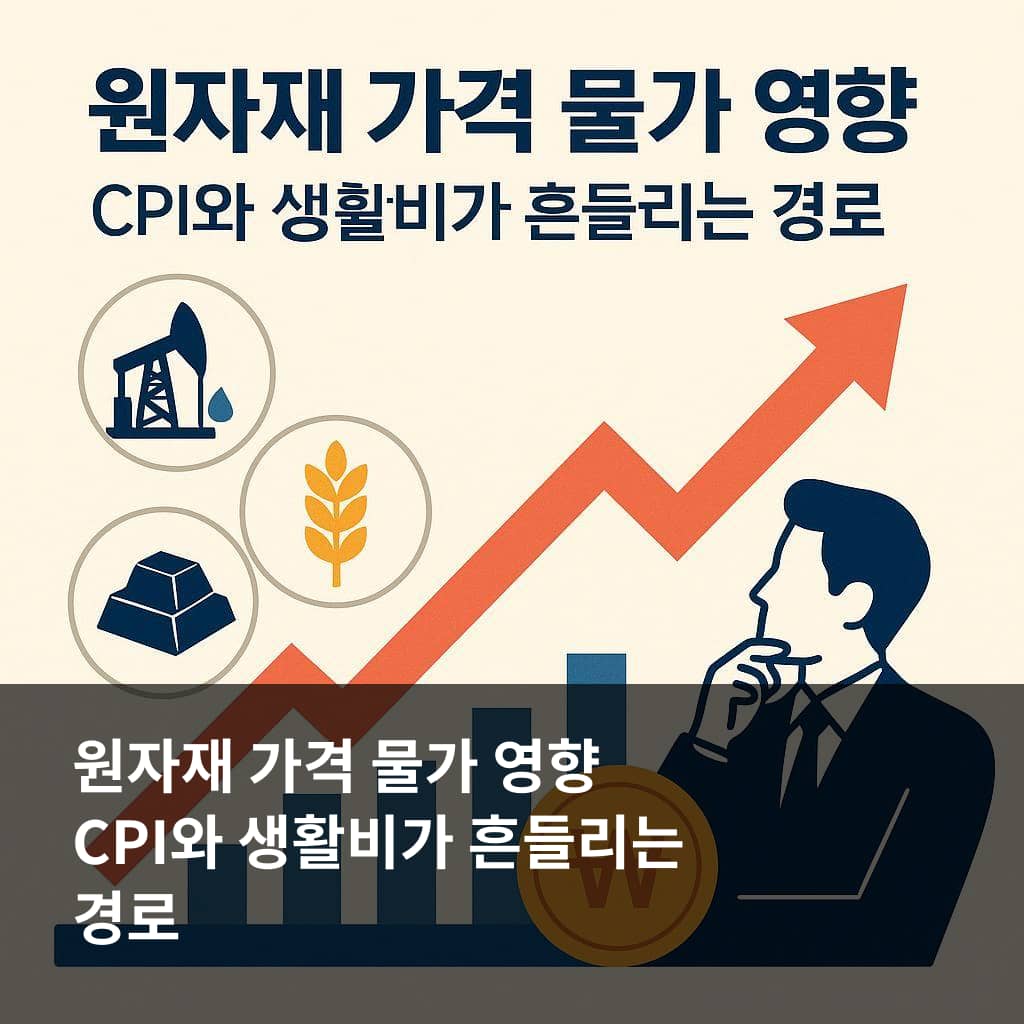 원자재 가격 물가 영향