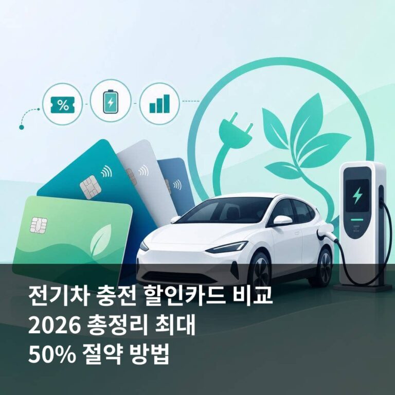 전기차 충전 할인카드 비교 방법: 월 한도, 실적, 충전 패턴