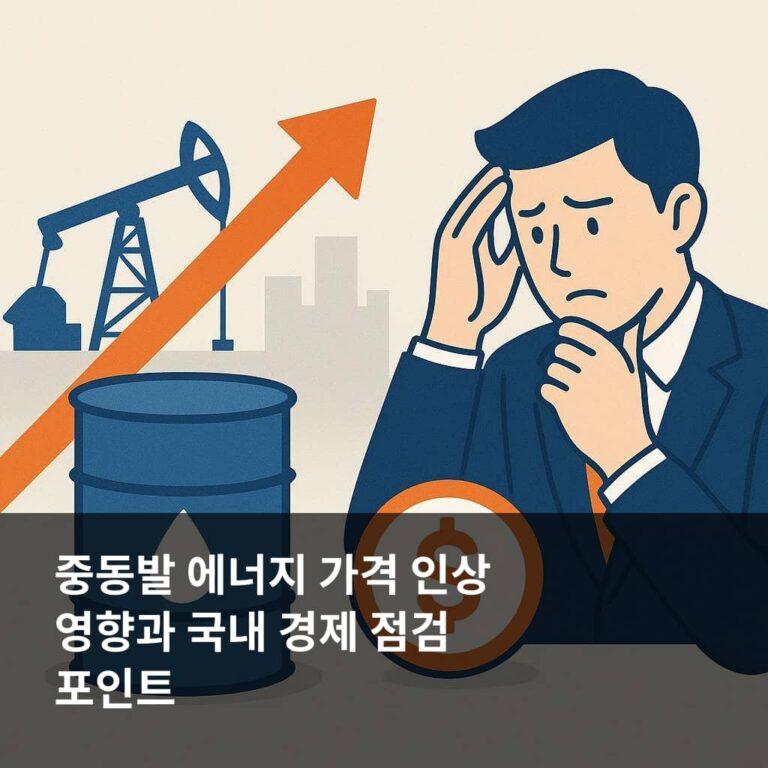 중동발 에너지 가격 인상 영향