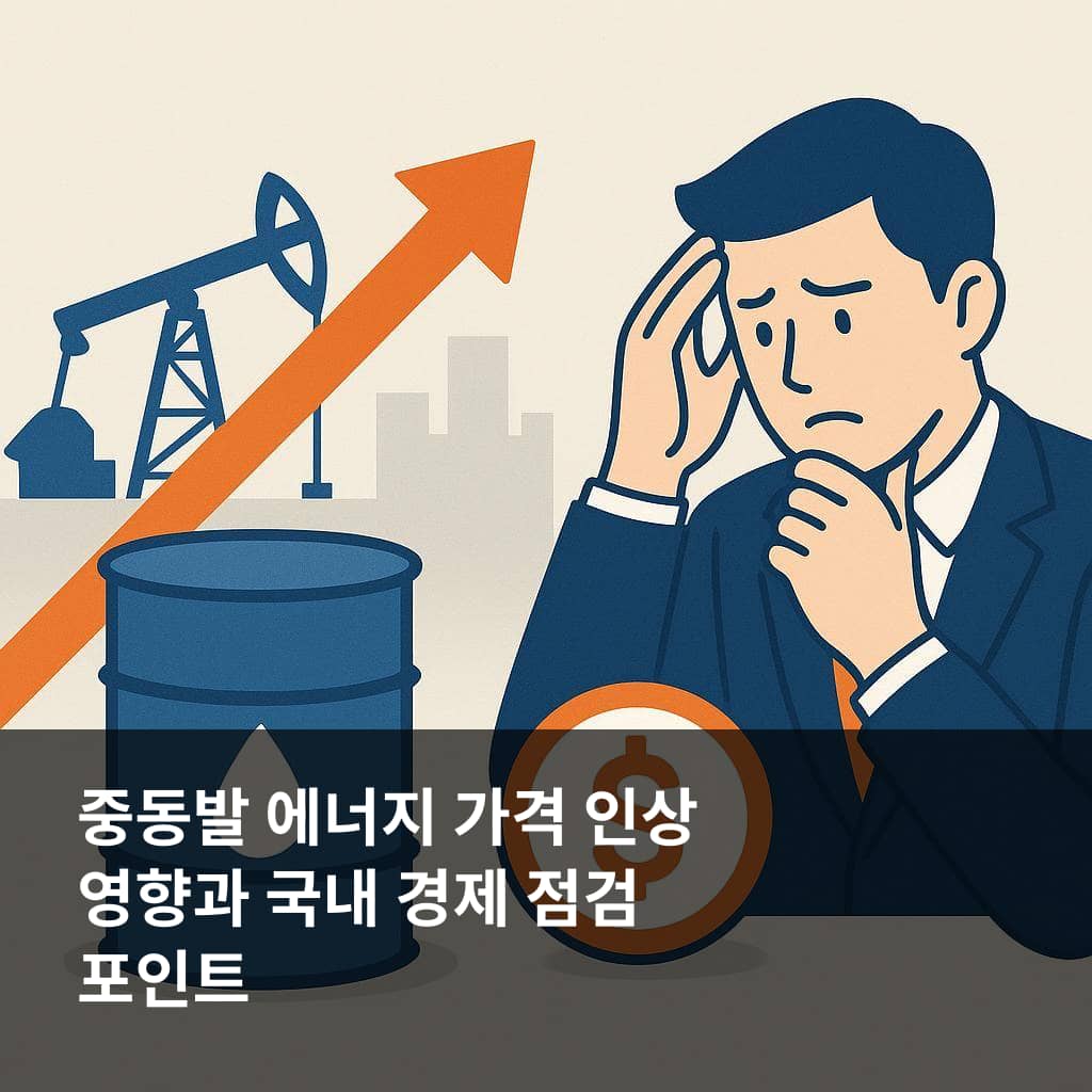 중동발 에너지 가격 인상 영향