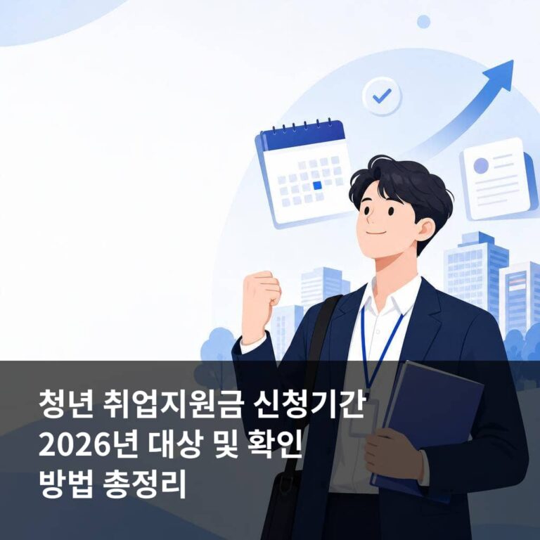 청년 취업지원금 신청기간