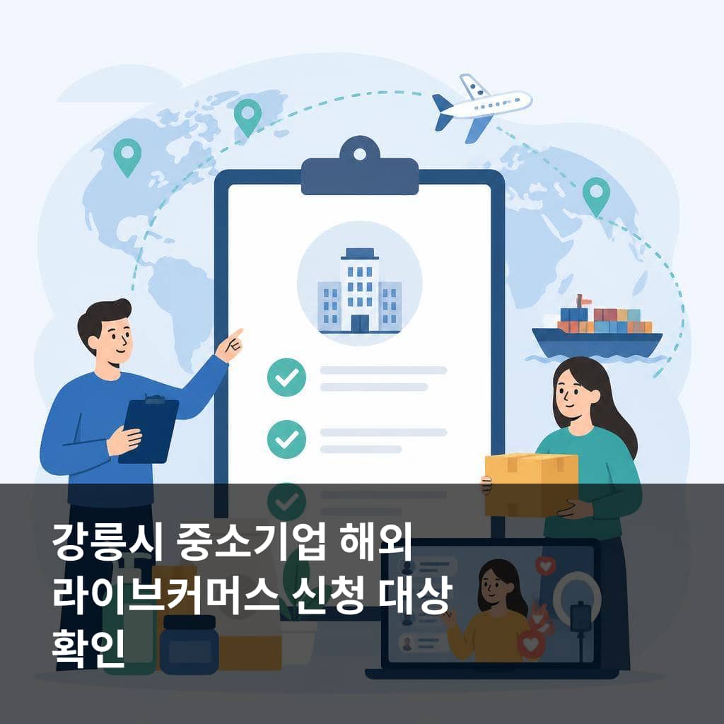 강릉시 2026년 2차 중소기업 해외 라이브커머스 지원사업 신청 대상과 확인 항목
