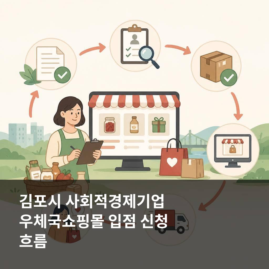 김포시 2026년 2차 우체국쇼핑몰 입점 신청 흐름과 확인 항목