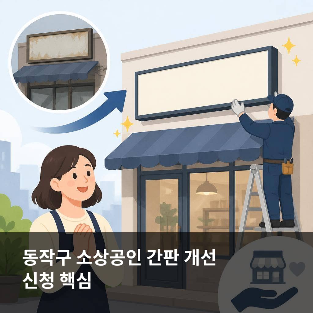 동작구 2026년 하반기 소상공인 개별간판 신청 핵심과 확인 항목
