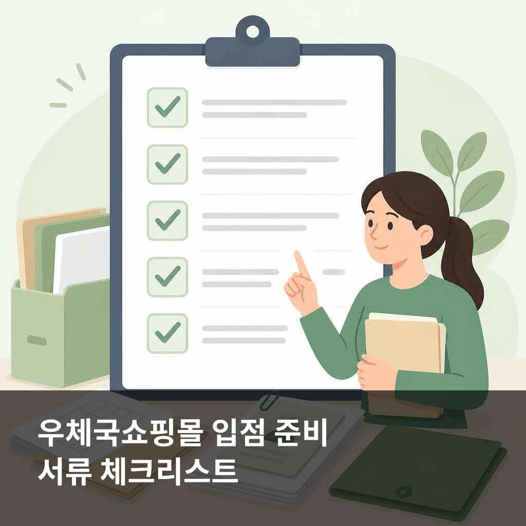 김포시 2026년 2차 우체국쇼핑몰 입점 준비 서류와 상품 자료 체크리스트