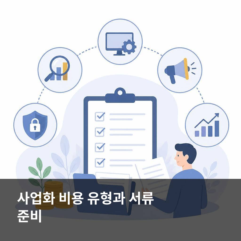 정보보호 성장 지원사업 사업화 비용 유형과 신청 서류 준비 체크 이미지