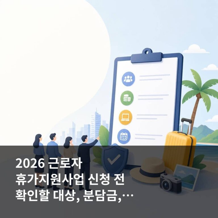 2026 근로자 휴가지원사업 신청
