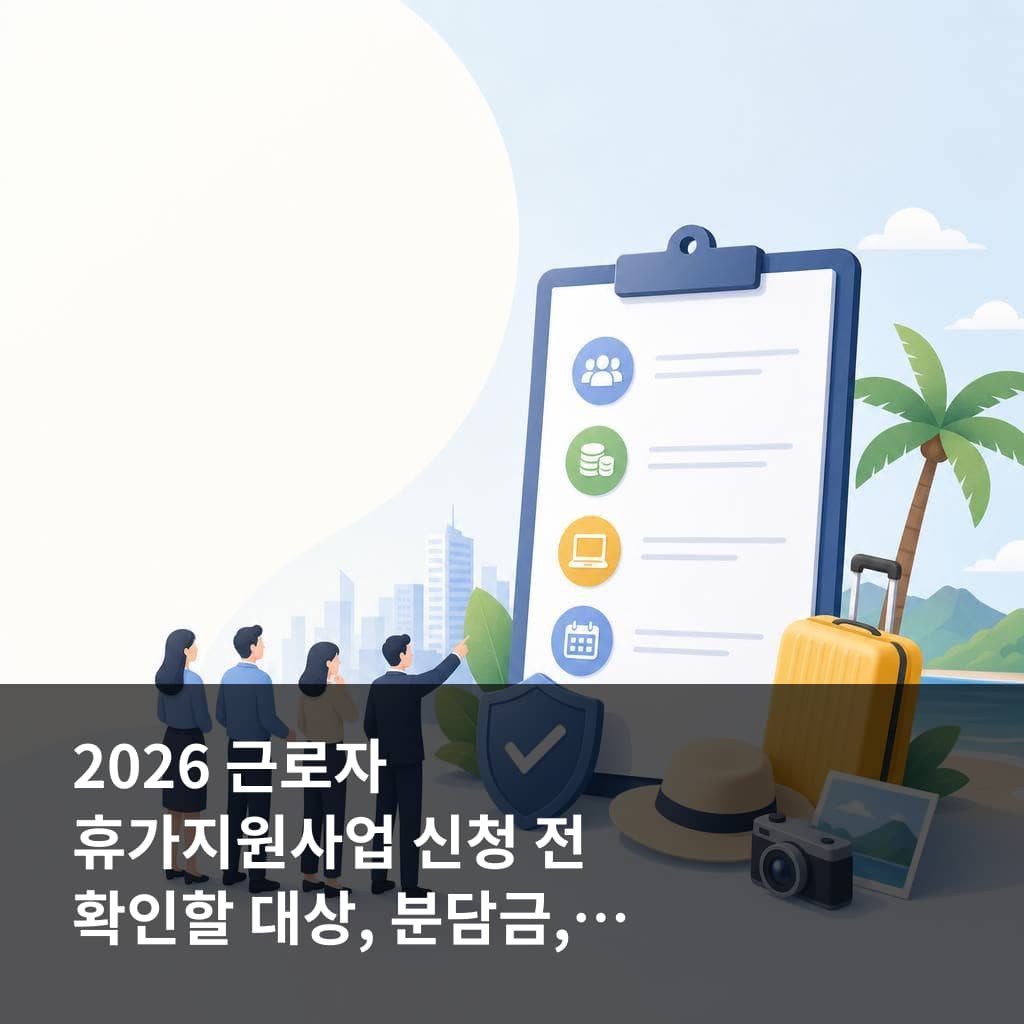 2026 근로자 휴가지원사업 신청