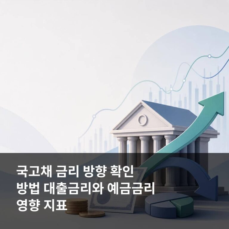국고채 금리 방향 확인 방법: 대출금리와 예금금리 영향 지표