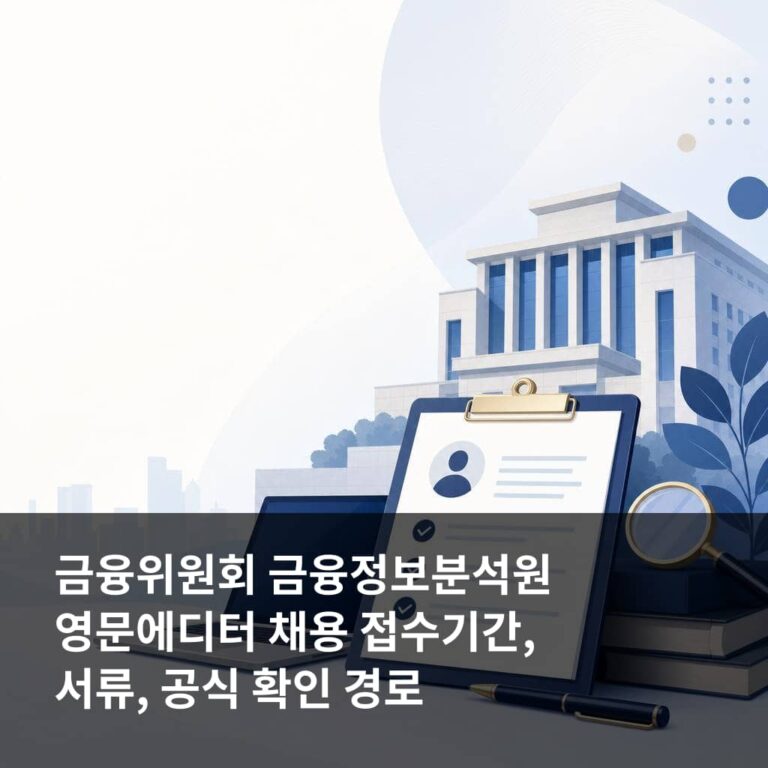 금융위원회 금융정보분석원 영문에디터 채용