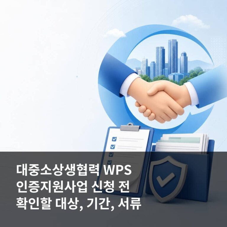 대중소상생협력 WPS 인증지원사업