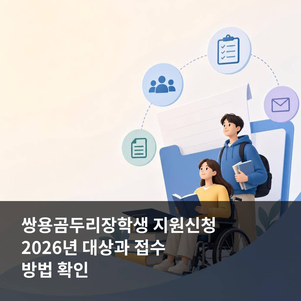 쌍용곰두리장학생 지원신청