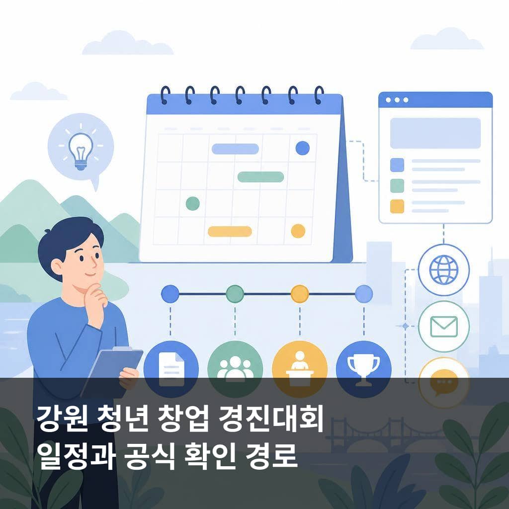 강원 청년 창업 경진대회 참가자 모집 일정과 기업마당 공식 공고 확인 경로