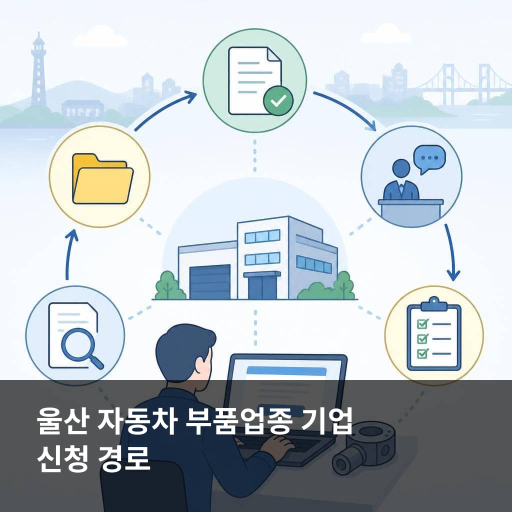 자동차 부품업종 근로자 지역정착 지원사업 신청 경로와 확인 항목