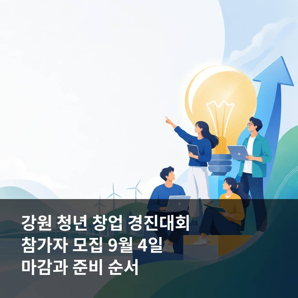 강원 청년 창업 경진대회 참가자 모집