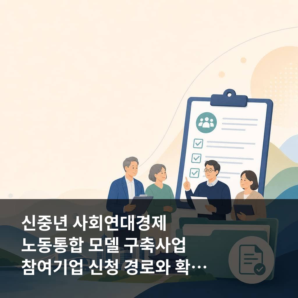 신중년 사회연대경제 노동통합 모델 구축사업