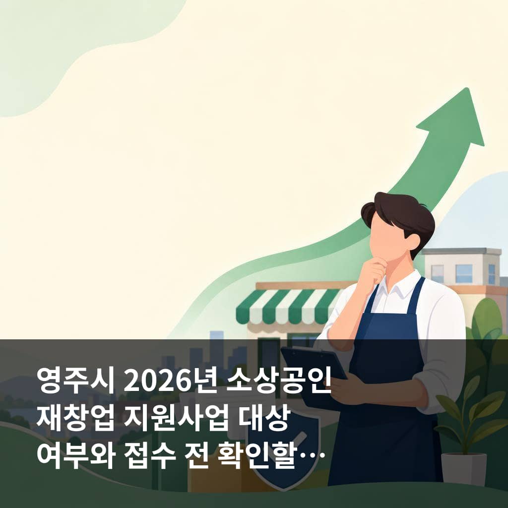 영주시 2026년 소상공인 재창업 지원사업