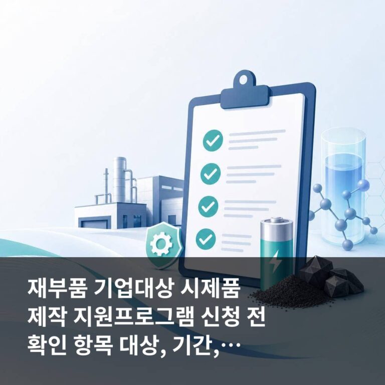 재부품 기업대상 시제품 제작 지원프로그램