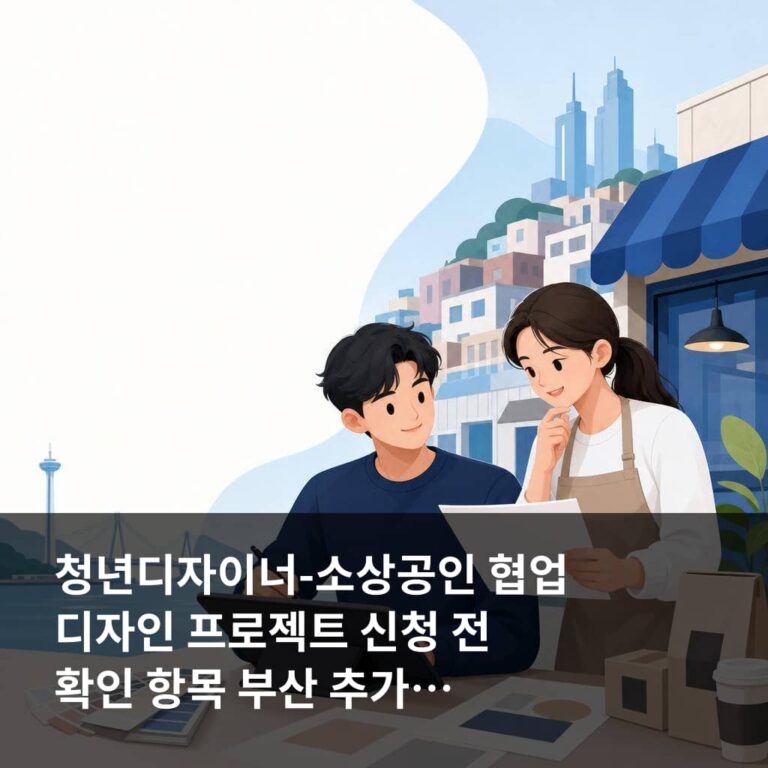 청년디자이너-소상공인 협업 디자인 프로젝트